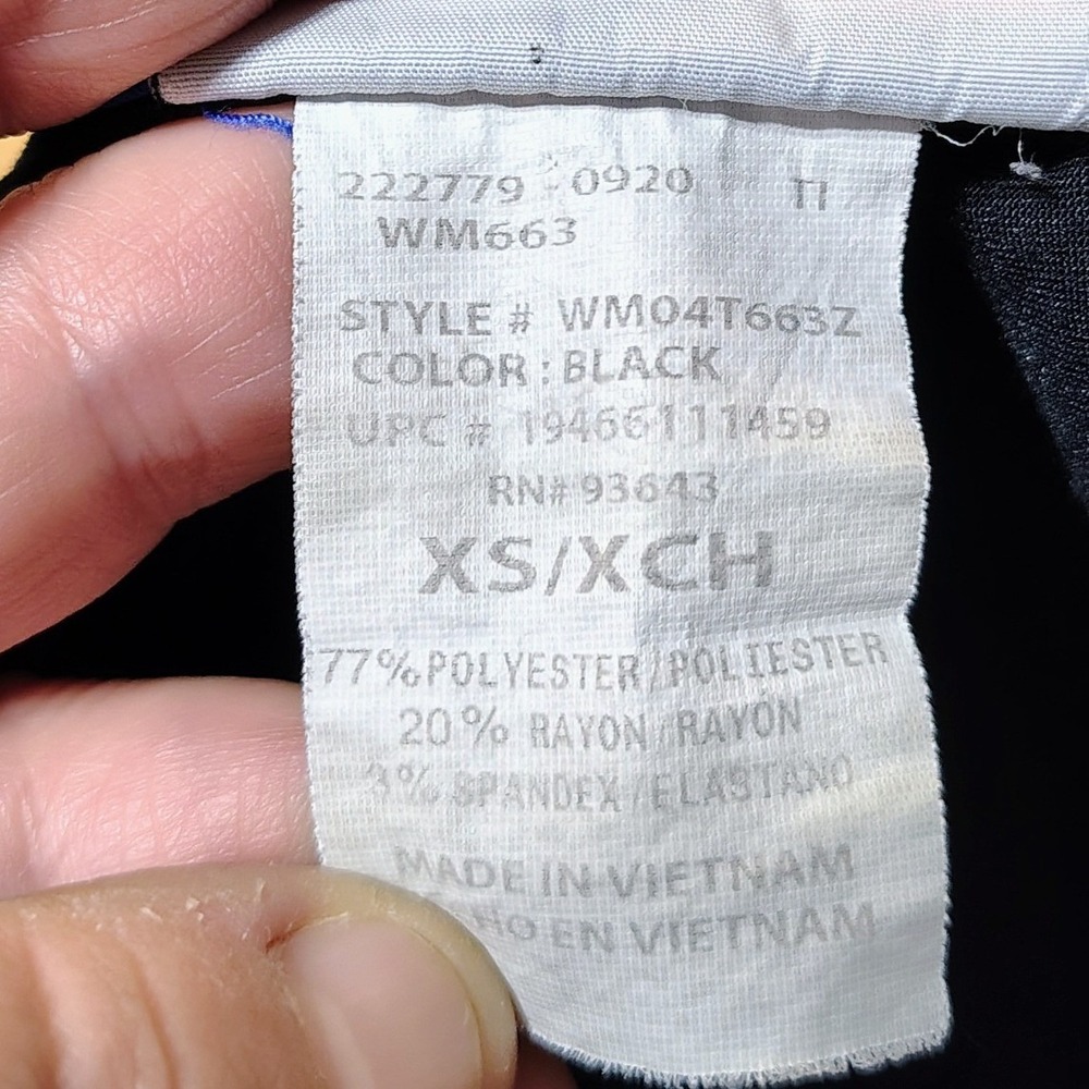 SCRUBSTAR Top Lot of 3 Womens XS Black Royal Blue Trim V Neck Short Sleeve - Picture 9 of 11